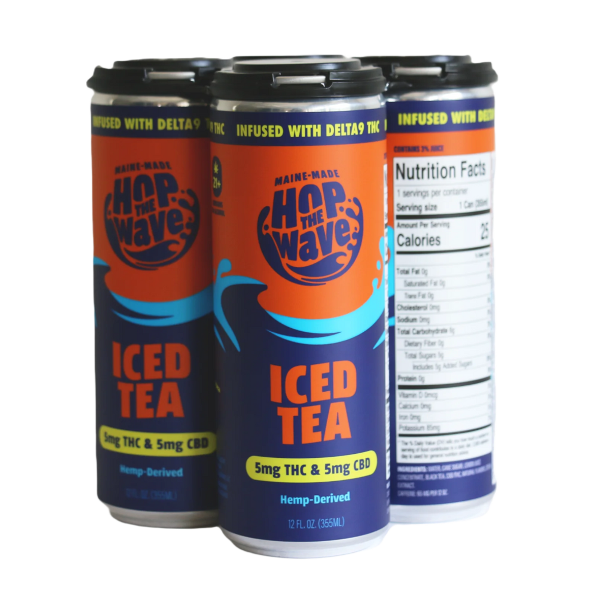 Hop the Wave THC Iced Tea — 10mg Hemp THC Iced Tea