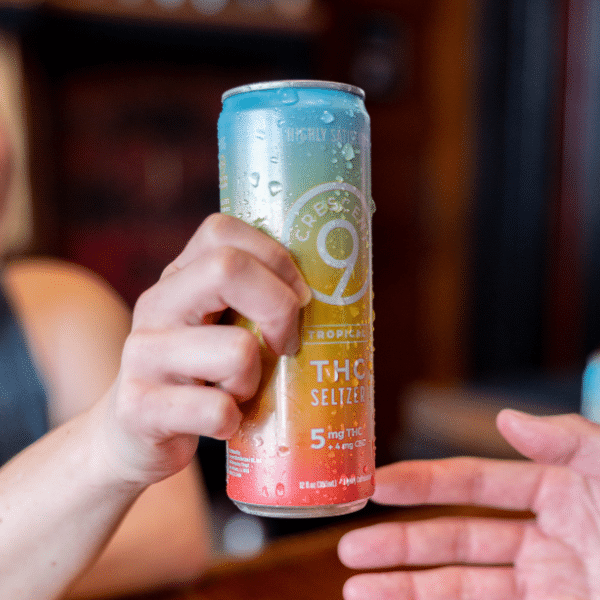 Crescent Canna Crescent 9 Tropical 5mg THC seltzer can, 24-can case