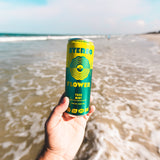 Stereo Flower Yuzu Mint 5mg THC sparkling tea, lifestyle photo