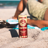 Stereo Flower Blood Orange Hibiscus 5mg THC sparkling tea, lifestyle photo