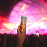 Stereo Flower Clementine Vanilla 5mg THC sparkling tea, lifestyle photo