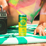Stereo Flower Yuzu Mint 10mg THC sparkling tea, lifestyle photo