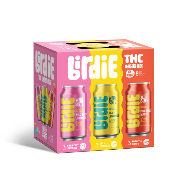 Birdie Variety 9-Pack — Wild Berry Lemonade, Tea Lemonade, Pineapple Mango
