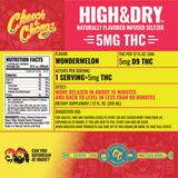 Cheech & Chong High & Dry Wondermelon THC Seltzer 5mg THC 12 oz can