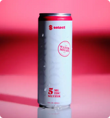 Select Zero Proof Watermelon THC seltzer 5mg can