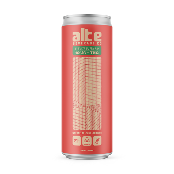 Alte Watermelon Basil Jalapeño — 10mg Hemp THC Seltzer