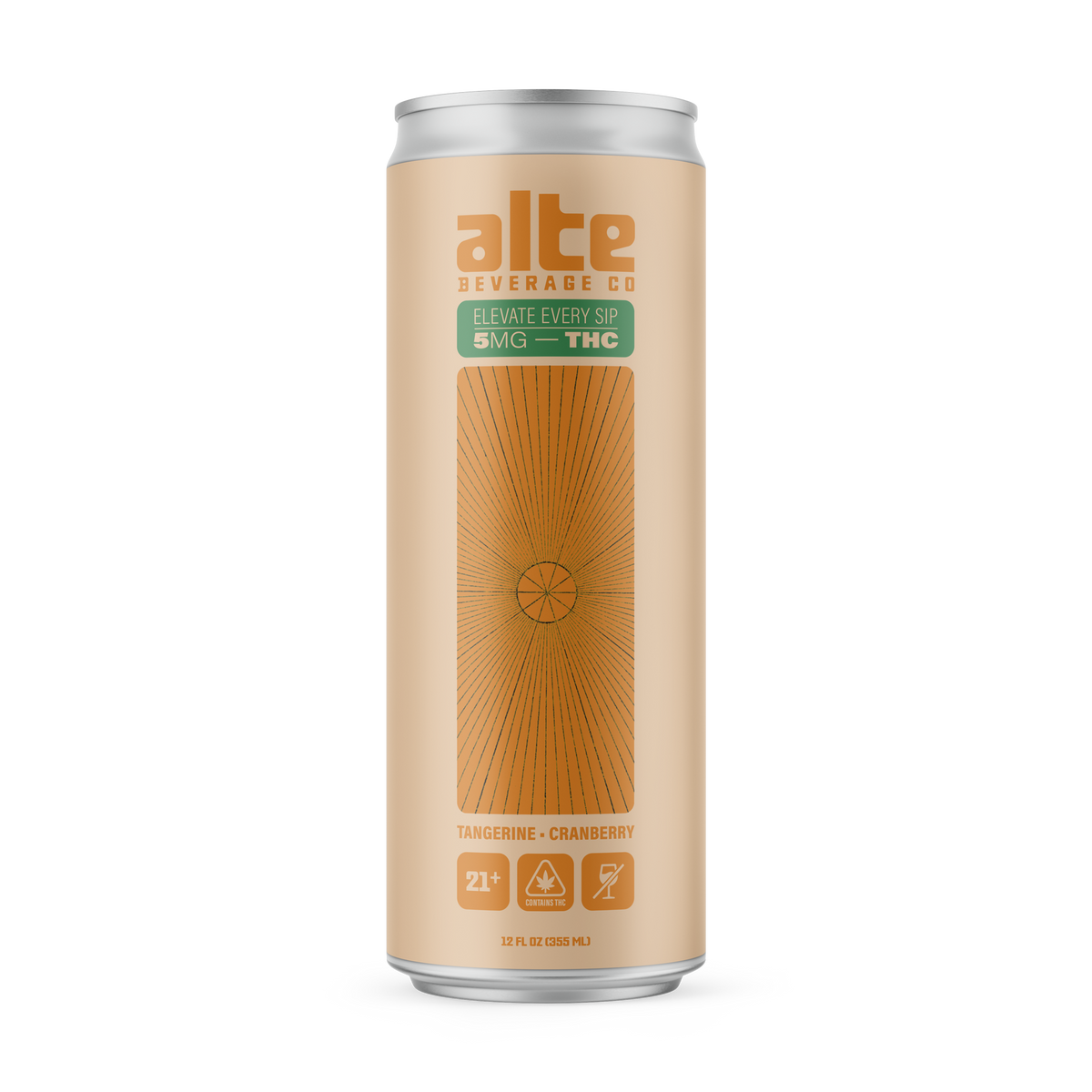 Alte Tangerine Cranberry — 5mg Hemp THC Seltzer