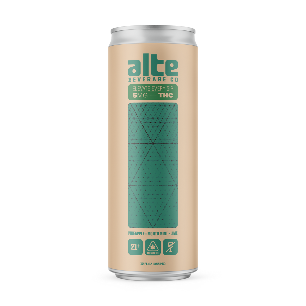 Alte Pineapple Mojito Mint Lime — 5mg Hemp THC Seltzer