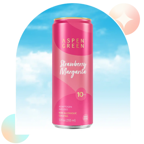 Aspen Green Strawberry Margarita — 10mg Hemp THC Cocktail
