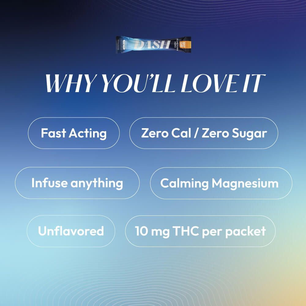 Benefits of DASH THC powder packets