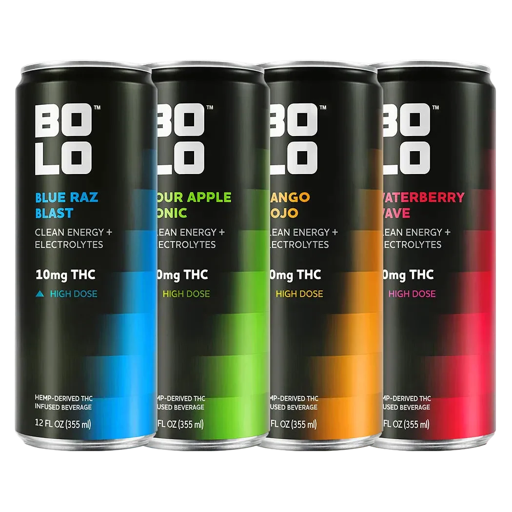 Bolo THC Drink Variety Pack — 10mg Hemp THC Seltzers