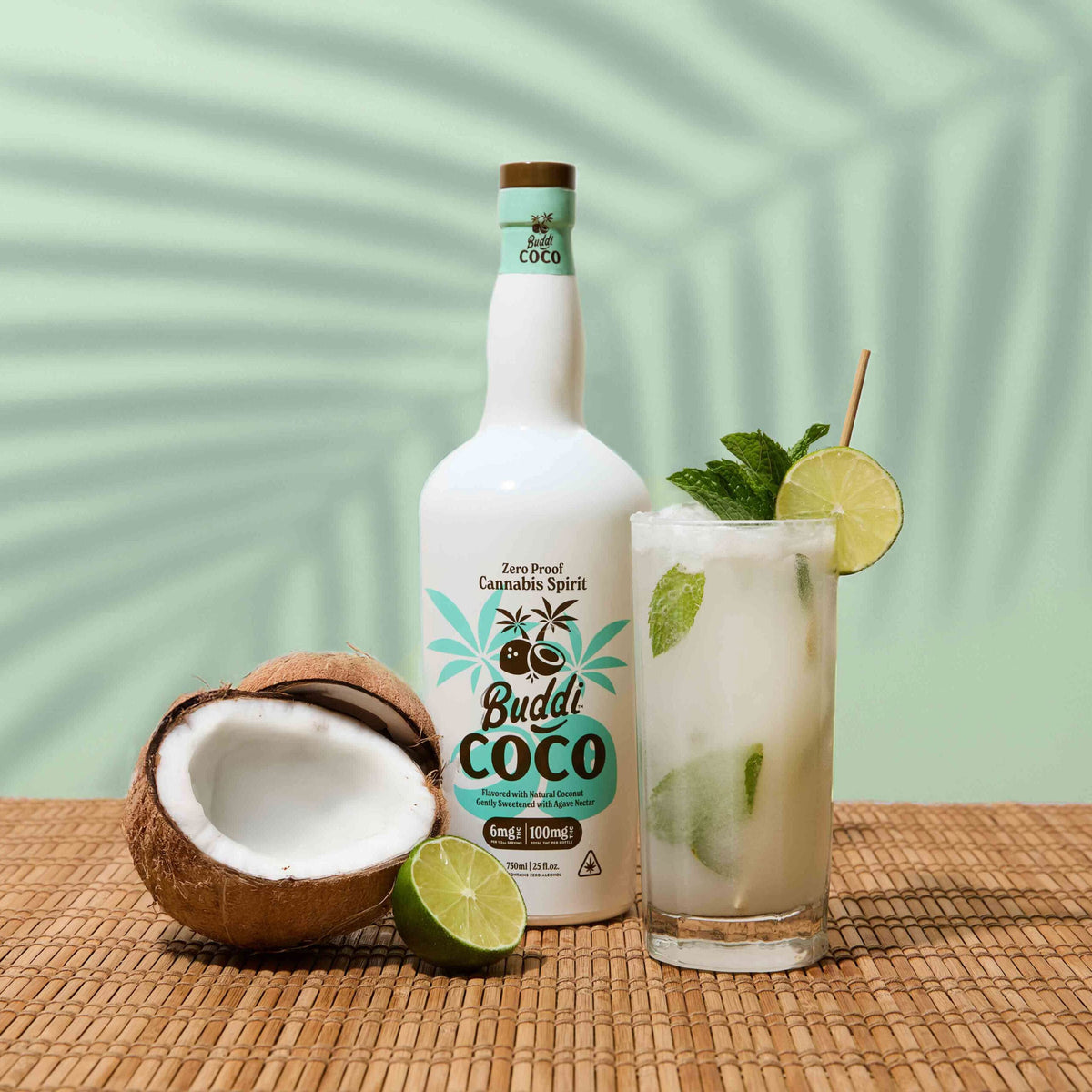 Buddi Coco coconut THC spirit 750mL bottle