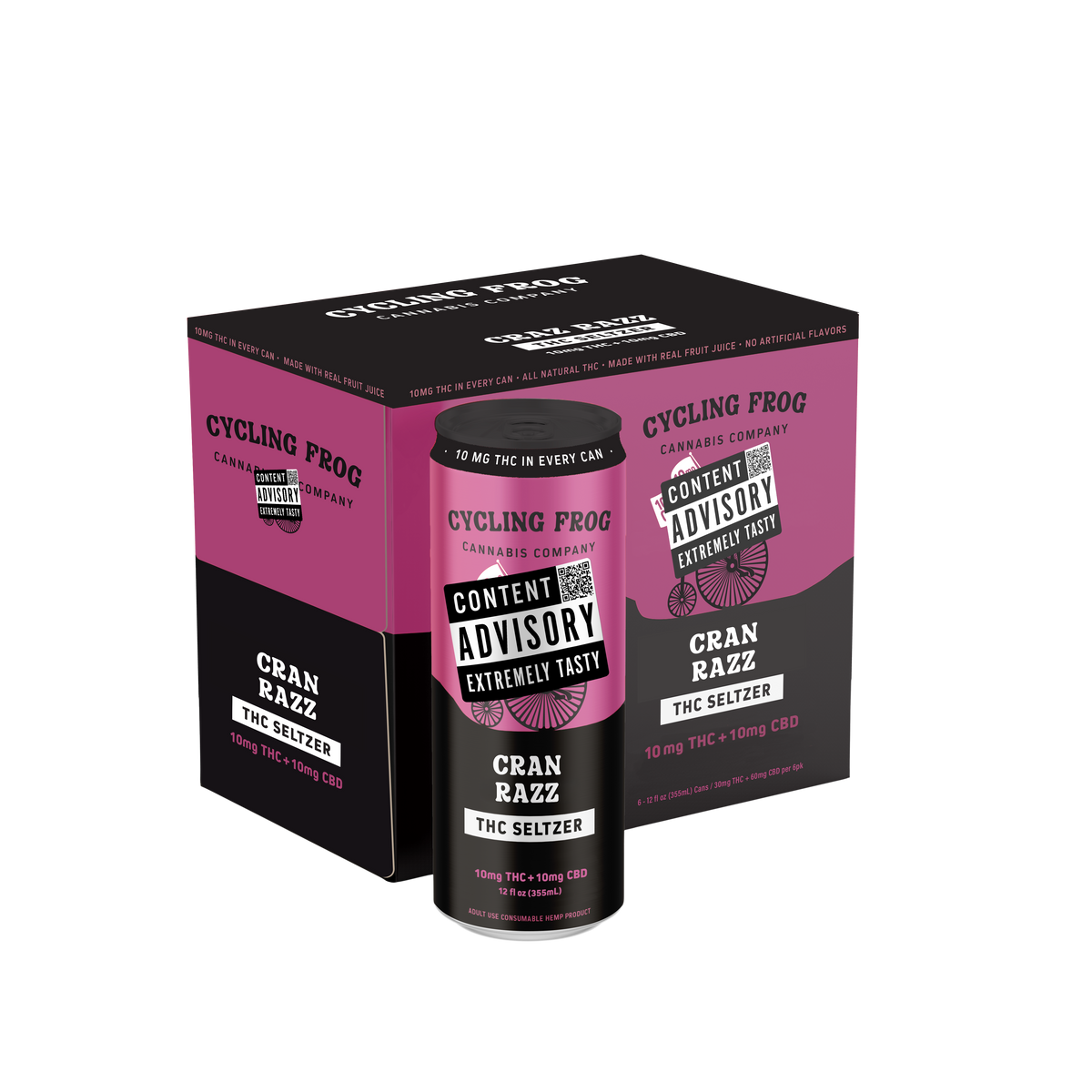Cycling Frog Cran Razz 10mg 6-pack