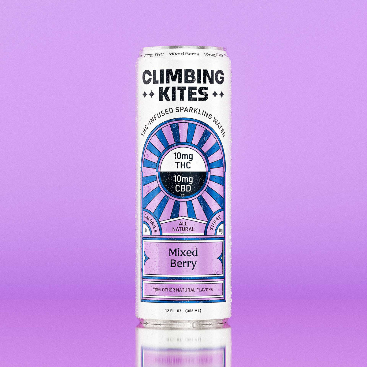 Climbing Kites Mixed Berry 10mg THC hemp-derived sparkling seltzer 16 oz can