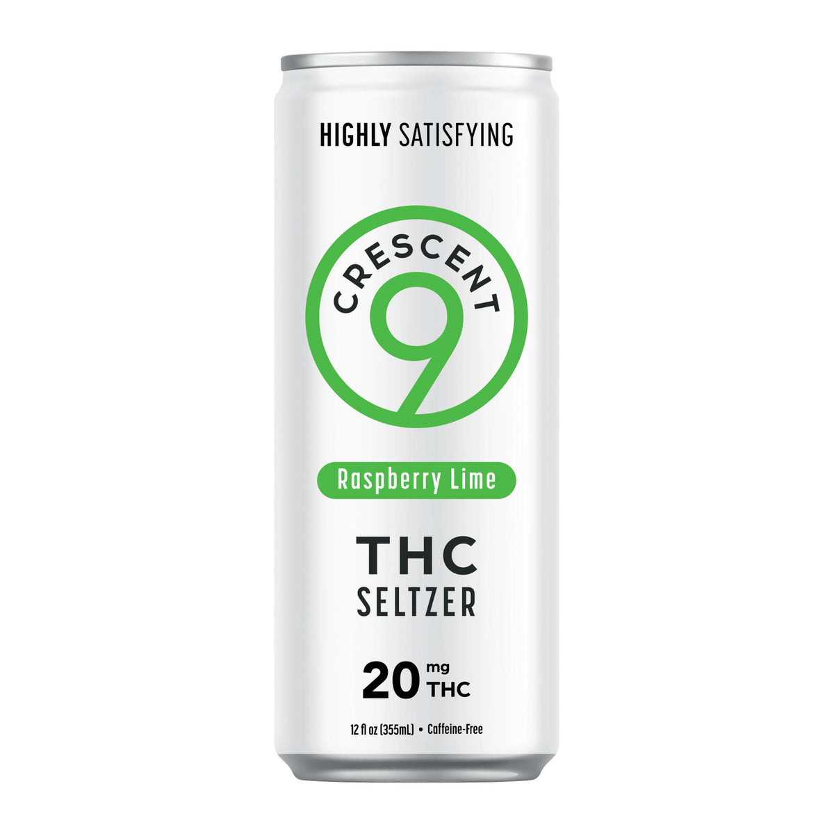 Crescent Canna Raspberry Lime 20mg THC seltzer can