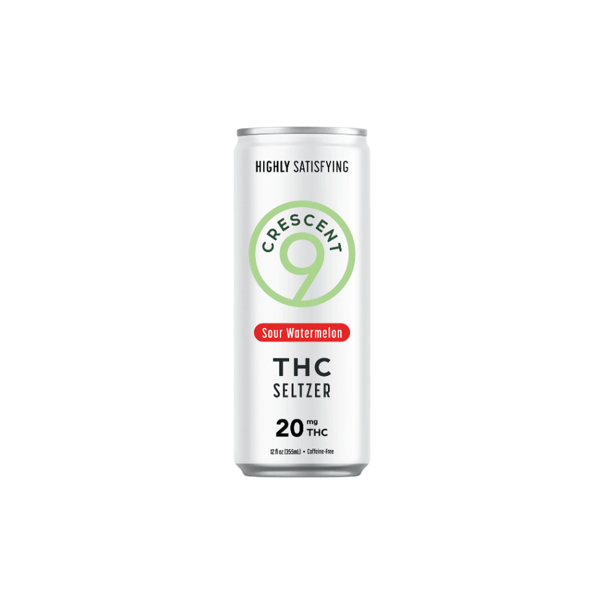 Crescent Canna Sour Watermelon 20mg THC seltzer can