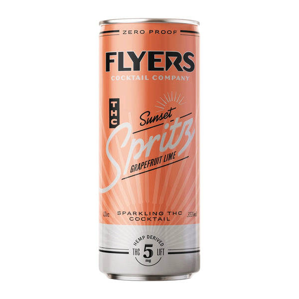 Flyers Sunset Spritz Grapefruit Lime 5mg THC can