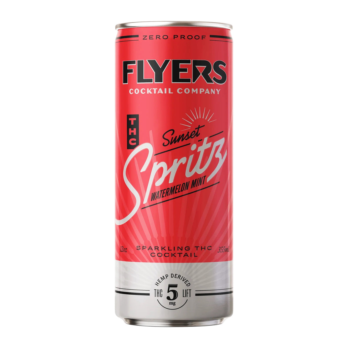 Flyers Sunset Spritz Watermelon Mint 5mg THC can