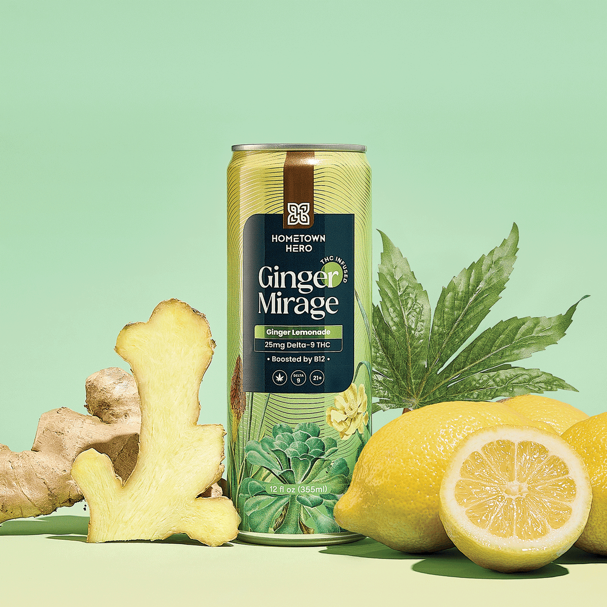 Ginger Mirage THC lemonade can