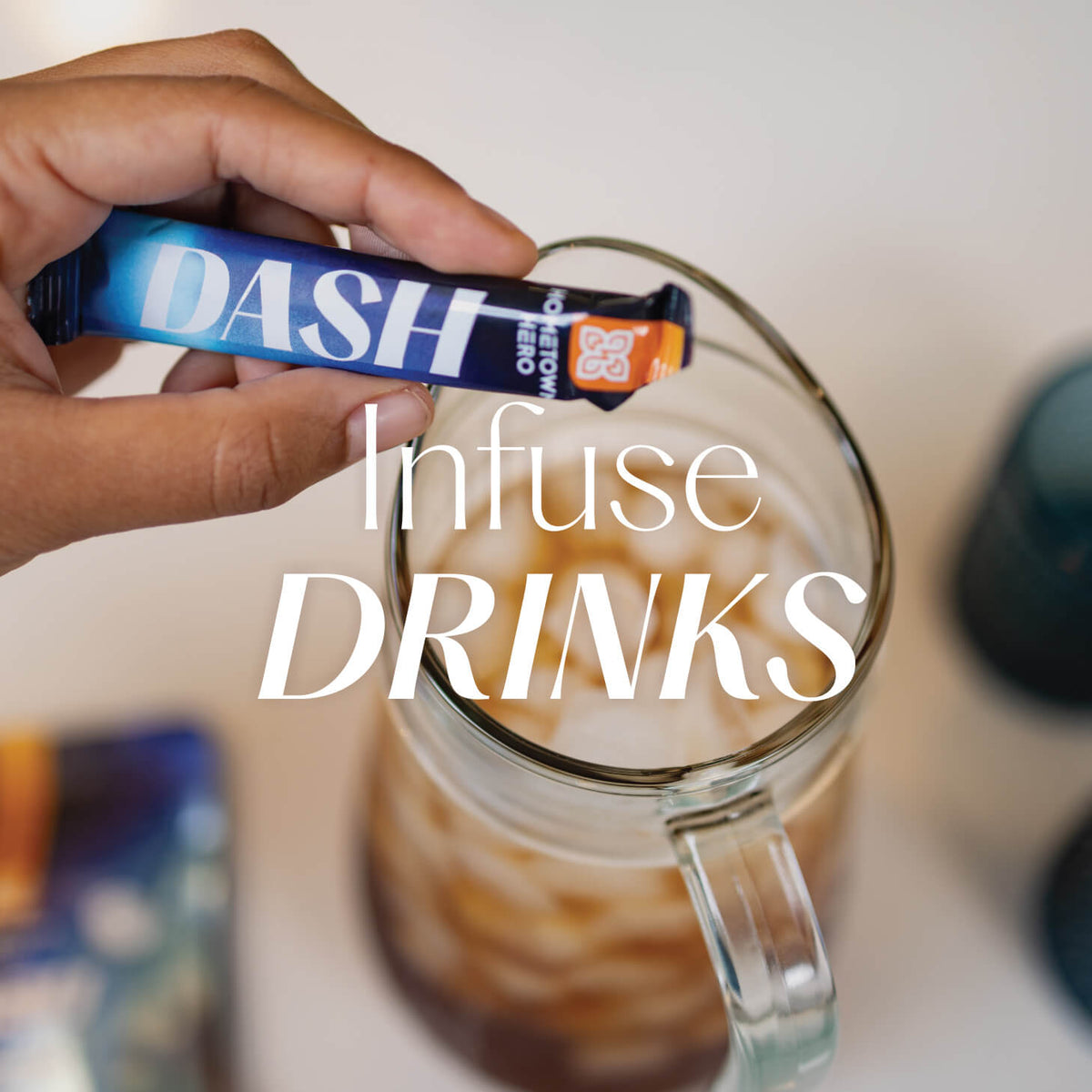 Infuse drinks with DASH THC powder