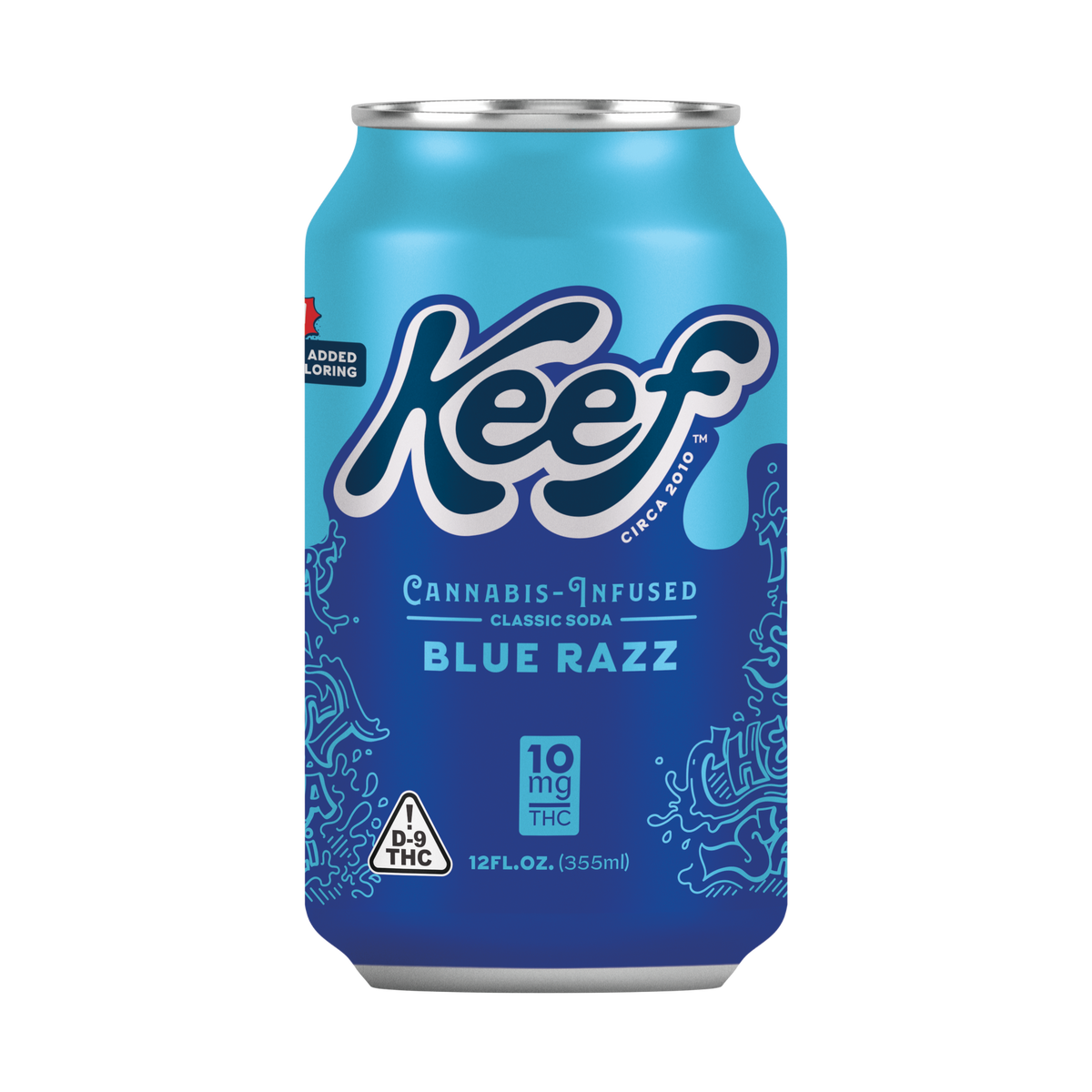 Keef Classic Soda Blue Razz can