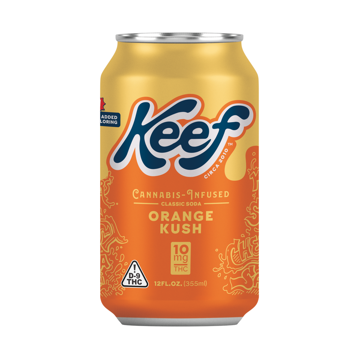 Keef Classic Soda Orange Kush can