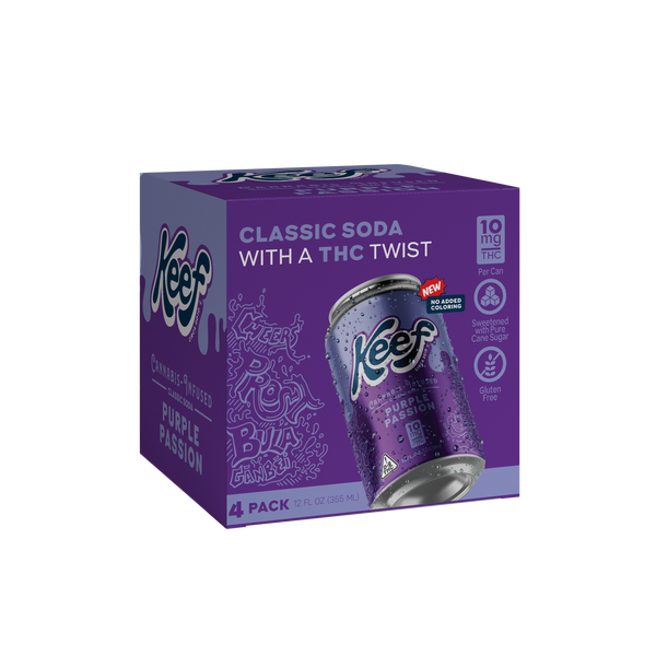 Keef Classic Soda Purple Passion 4-pack