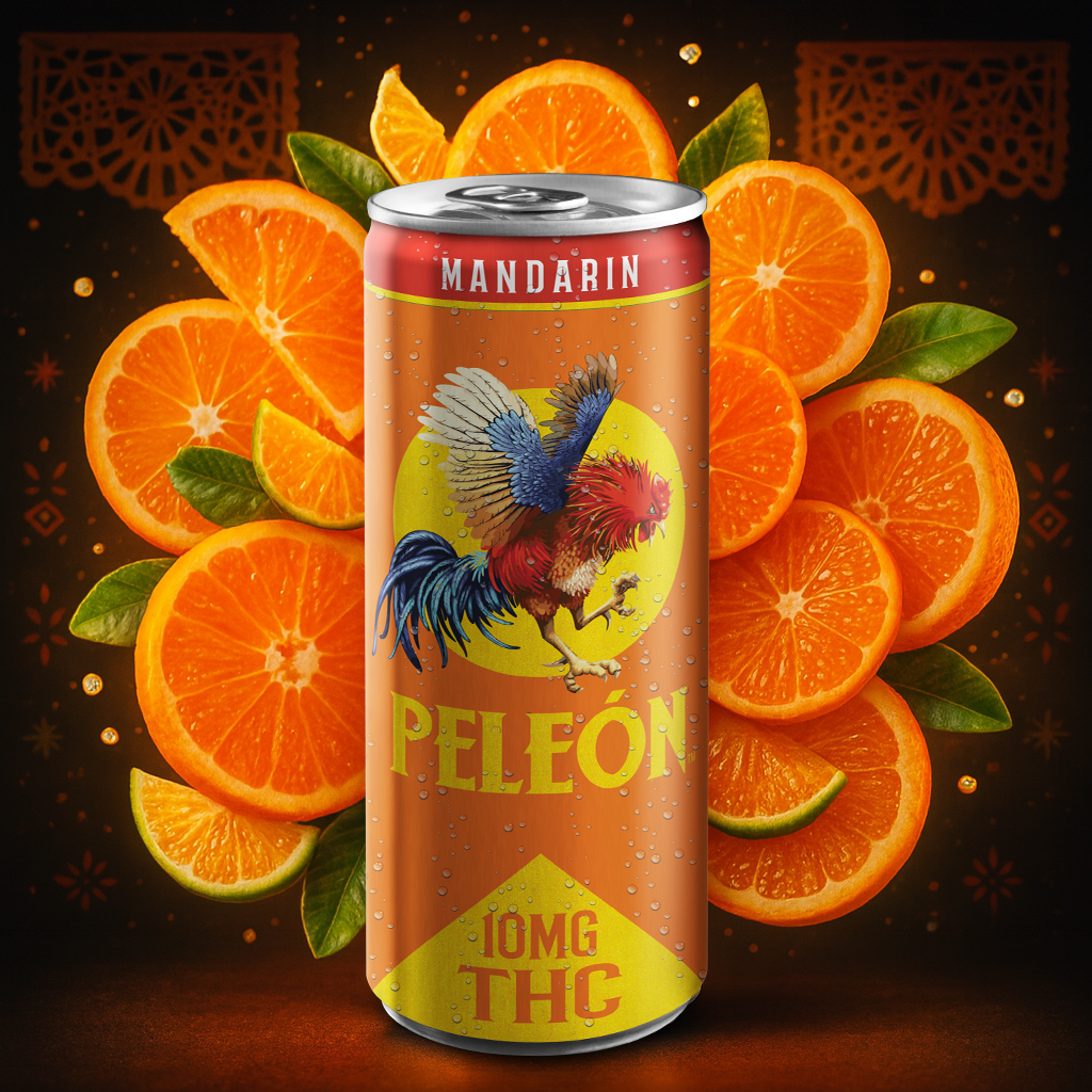 Peleón Mandarin — 10mg Hemp THC Soda