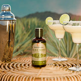 Agave margarita mocktail made with THC syrup