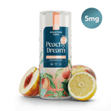 Hometown Hero Peachy Dream peach THC lemonade 5mg can