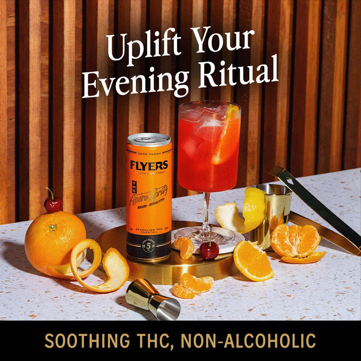 Flyers Apéro Spritz 5mg THC — mandarin and botanical bitters
